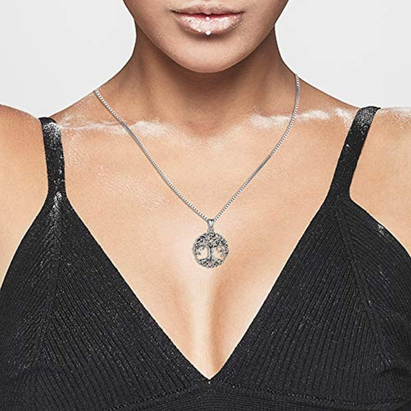 Tree of Life Necklace Celtic Family Tree Pendant for Women