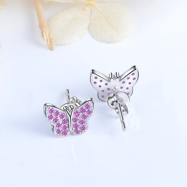 Dropship 3Pairs 925 Sterling Silver Birthstone Earrings 12 Months For Women  Hypoallergenic Butterfly Flower Stud Earrings For Birthday Jewelry Gift to  Sell Online at a Lower Price