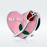 S925 Sterling Silver Oxidized Epoxy Mother Confession Charms