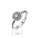 Excellent Cut Princess Full Zirconia Fashion Female Ring For Gift Birthday