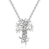 S925 sterling silver life tree pendant European and American silver necklace pendant accessories