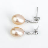 Top Fashion Elegant Drop Earrings Mounting Freshwater Pearl Earrings