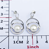 Female Women's Anniversary Pearl Earrings Client DIY Earrings Pearl Mount