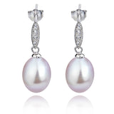 Stylish Culture Real Pearls Mounting Earrings Pearl Women Earrings