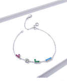 925 Sterling Silver Funny Tetris Play Game Bracelet Precious Jewelry For Women