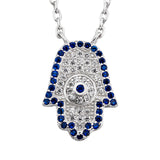 Hamsa Necklace Manufacturing Silver Jewelry Necklace