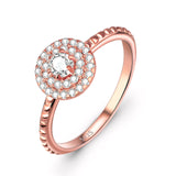 Excellent Cut Princess Full Zirconia Fashion Female Ring For Gift Birthday