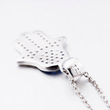 Hamsa Necklace Manufacturing Silver Jewelry Necklace