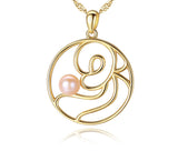 Infinity Knot Freshwater Pearl Pendant S925 Sterling silver Necklace