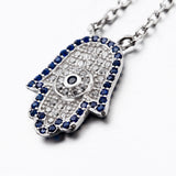 Hamsa Necklace Manufacturing Silver Jewelry Necklace