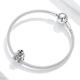 925 Sterling Silver Biker Jacket Charm Beads For Women