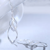 European tassel earrings s925 sterling silver jewelry ear twist long earring creative earrings