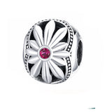 Warm Little Daisy Charm Beads 925 Sterling Silver Fine Jewelry Make Gift