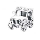 925 Sterling Silver Off-road Vehicle Beads Charm For Women Brand