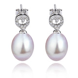 Wholesale cheap fresh water pearl earrings mounting charms