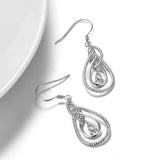 Cubic Zirconia Stone 925 Sterling Silver Earrings, Handmade Earrings Wholesaler