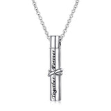 Ashes Keepsake Cylinder Necklace 