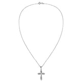 Endless Faith Cross 925 Sterling Silver Pendant Necklace