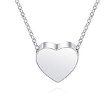 Silver Sterling Silver Hold Loved Ones Heart Urn Necklace