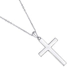 Cross Necklace 925 Sterling Silver Faith Hope Love Pendant Necklace