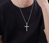 925 Sterling Silver Cross Necklace Inspirational Gifts Strong Chain