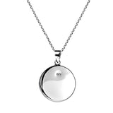 Yin and Yang Taoism Balance of Life .925 Sterling Silver Pendant Necklace