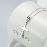 925 Sterling Silver Cross  Pendant Necklace for Men Women