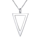 S925 Sterling Silver Pendant Necklace Long Chain