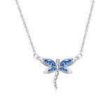  Silver Dreamy Dragonfly Necklace