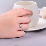 Mother Daughter Jewelry 925 Sterling Silver Lucky Elephant Ring For Women Girls