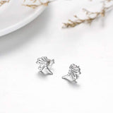 925 Sterling Silver Dragonfly Stud Earrings for Women Girls CZ Love Symbolization Dragonfly Gifts for Christmas Birthday Valentines Day