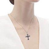 925 Sterling Silver Cross Urn Necklace | Memorial Cremation Ashes Pendant | Keepsake Jewelry