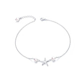 Silver Starfish Anklet Bracelets