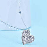 Tree of Life Necklace for Women 925 Sterling Silver Classic Oxidized Heart Necklace Pendant for Girls Mother Girlfriend Daughter