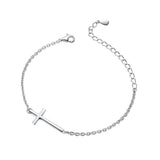 Silver Cross Anklet Bracelets