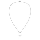 Faithful Devotion Crucifix Cross 925 Sterling Silver Pendant Necklace