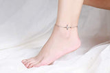 Cross Anklet For Women 925 Sterling Silver Charm Adjustable Foot Anklet,