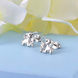 Mother Daughter Jewelry - 925 Sterling Silver Lucky Elephant Earrings for Women Girls