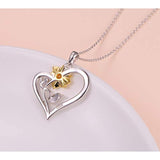 S925 Sterling Silver Gold Plated You Are My Sunshine Sunflower Pendant Necklace