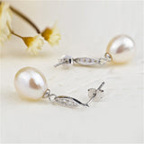 Silver Big Pearl Charm For Sale Earrings Mounting Design Jewelry