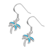 Opal Palm Tree Drop Earrings