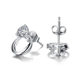 S925 Sterling Silver Cubic Zirconia Stud Earrings