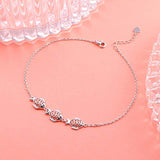 Fish Anklet For Women S925 Sterling Silver Adjustable Ankle