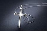 925 Sterling Silver Cross Necklace Inspirational Gifts Strong Chain