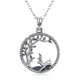 Silver Deer Necklace 