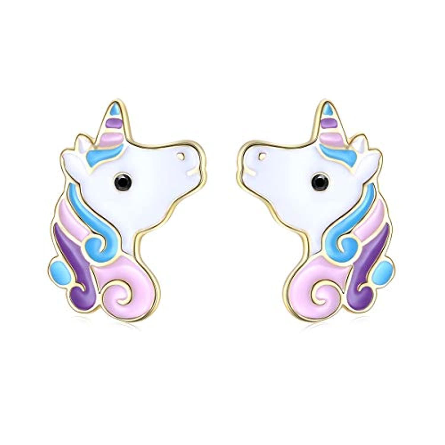 Sterling Silver 925 Unicorn Head Earrings, Small Silver Unicorn Earrings,  Unicorn Horse Stud Earrings, Unicorn Jewellery Gift - Etsy