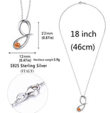 925 Sterling Silver Initial Letter pendant Necklace for Women Cursive Script Name Pendant Jewelry Gift