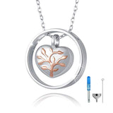 Cremation Jewelry 925 Sterling Silver Tree of Life Urn Necklace for Ashes Keepsake Pendant Necklace