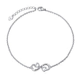 Infinity Heart Sister Anklet