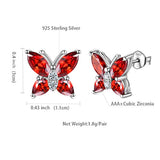 Butterfly Jewelry Women 925 Sterling Silver Butterflies Earrings Wedding Gift